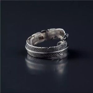 925 Sterling Feather Ring